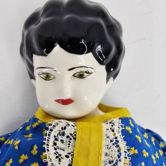 Rare Fine China Head Doll with Beck & Gottschalck Characteristics 1880s 15" - Picture 2 of 9